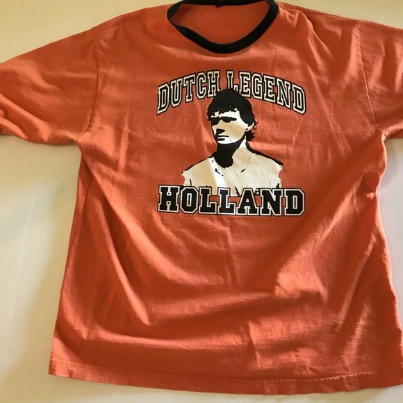 Vintage Netherlands Soccer "Dutch Legend" Holland Banded T-shirt. Sz. XL EUC. - Picture 4 of 6